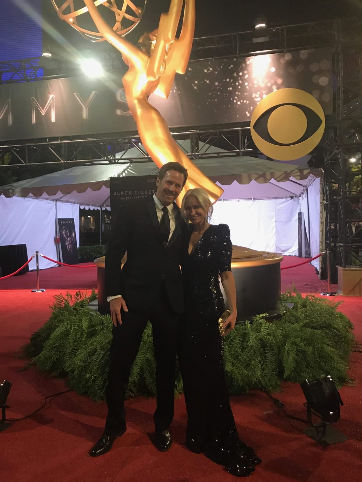 Jay and his wife attend the Grammy’s with CBS